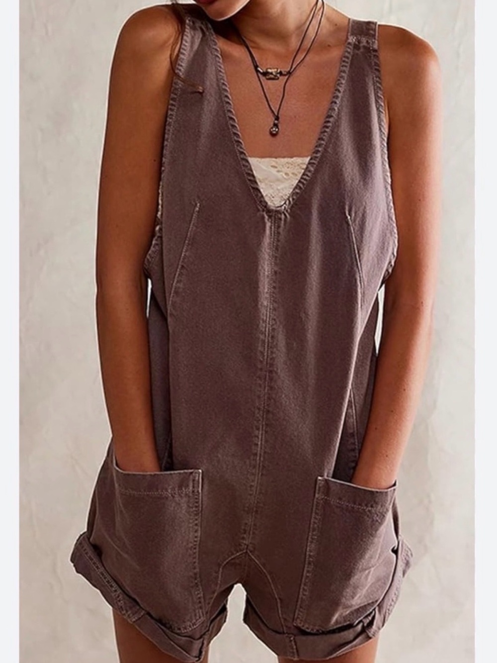 Free People high roller shortalls